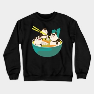 Ramen - Noodles - Panda For Ramen Lovers Crewneck Sweatshirt